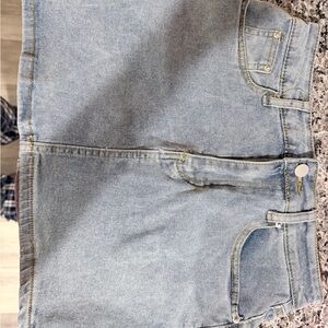 Light Blue Denim Women's Skirt